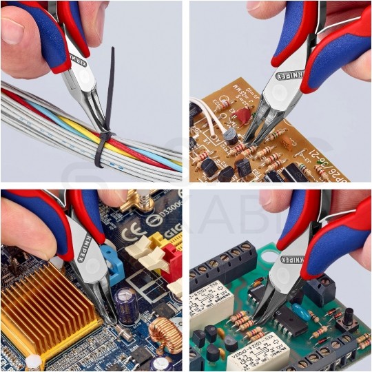 Szczypce czołowe tnące dla elektroników 120mm 35° precyzyjne dla elektroników KNIPEX 64 72 120