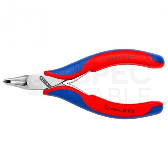 Szczypce czołowe tnące dla elektroników 120mm 65° precyzyjne dla elektroników KNIPEX 64 62 120