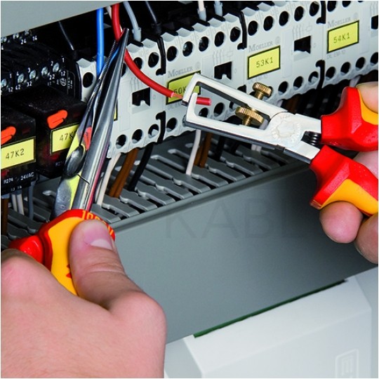 Szczypce do ściągania izolacji 160mm izolowane VDE 1kV dla elektryka KNIPEX 11 06 160