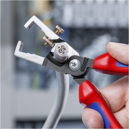 Szczypce do ściągania izolacji 180mm z obcinakiem do kabli StriX KNIPEX 13 62 180