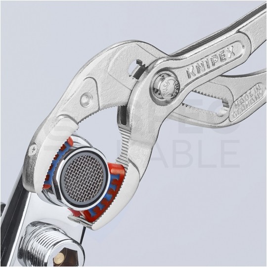 Szczypce do syfonów sanitarnych i złączy 10-75mm chromowane 250mm klucz do rur i armatury KNIPEX 81 13 250