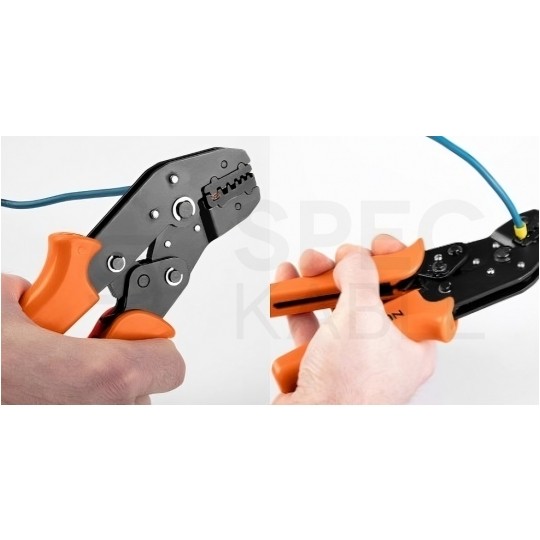 Szczypce do zaciskania końcówek kablowych tulejkowych 0,25-6mm2 195mm NEO 01-544