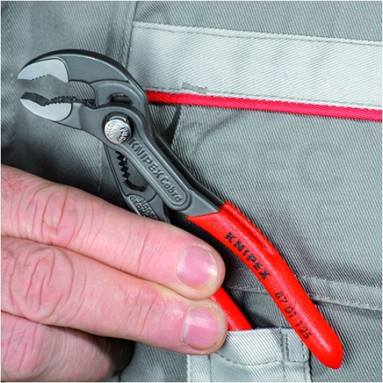 Szczypce nastawne Cobra 125mm klucz do rur i armatury KNIPEX 87 01 125
