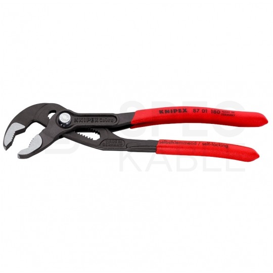 Szczypce nastawne Cobra 180mm klucz do rur i armatury KNIPEX 87 01 180