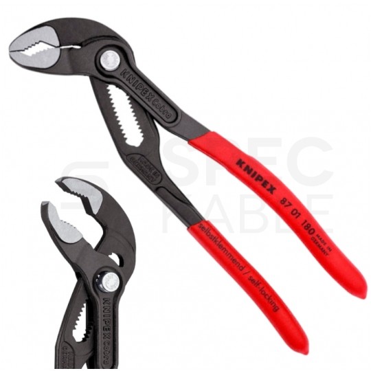 Szczypce nastawne Cobra 180mm klucz do rur i armatury KNIPEX 87 01 180