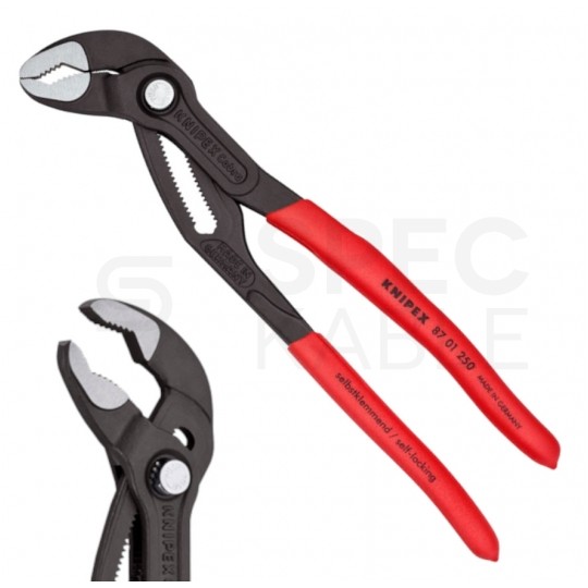 Szczypce nastawne Cobra 250mm klucz do rur i armatury KNIPEX 87 01 250