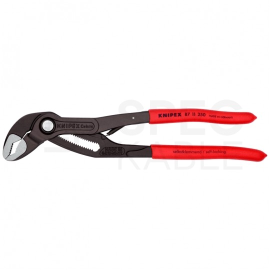 Szczypce nastawne Cobra 250mm ze sprężyną klucz do rur i armatury KNIPEX 87 11 250