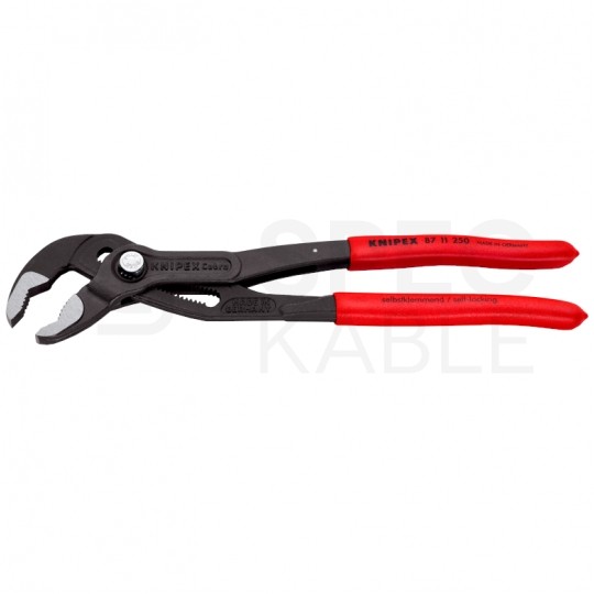 Szczypce nastawne Cobra 250mm ze sprężyną klucz do rur i armatury KNIPEX 87 11 250