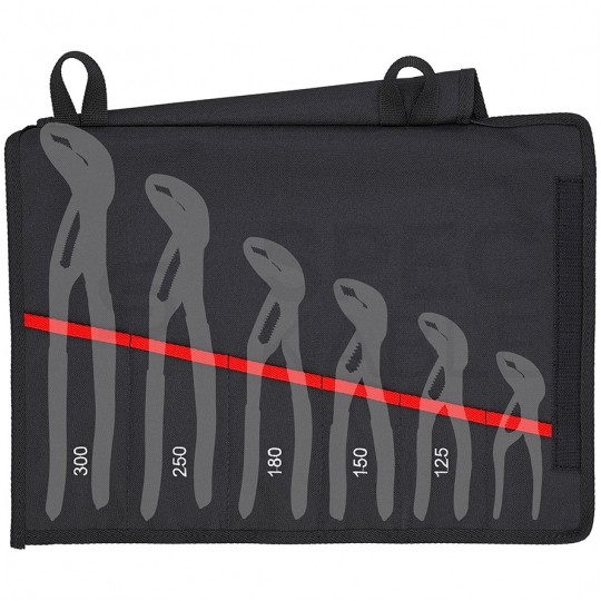 Szczypce nastawne Cobra do rur i armatury Zestaw 5szt. w etui (125mm, 150mm, 180mm, 250mm, 300mm) KNIPEX 00 19 55 S5