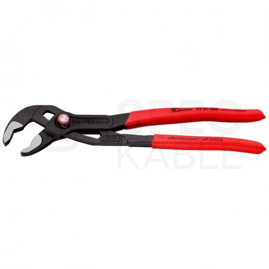 Szczypce nastawne Cobra QuickSet 250mm klucz do rur i armatury KNIPEX 87 21 250