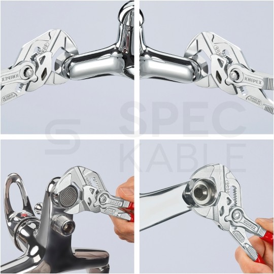 Szczypce nastawne uniwersalne 180mm chromowane Klucz do śrub, nakrętek i armatury KNIPEX 86 03 180