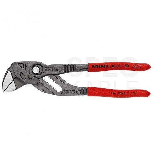 Szczypce nastawne uniwersalne 180mm fosforanowane Klucz do śrub, nakrętek i armatury KNIPEX 86 01 180