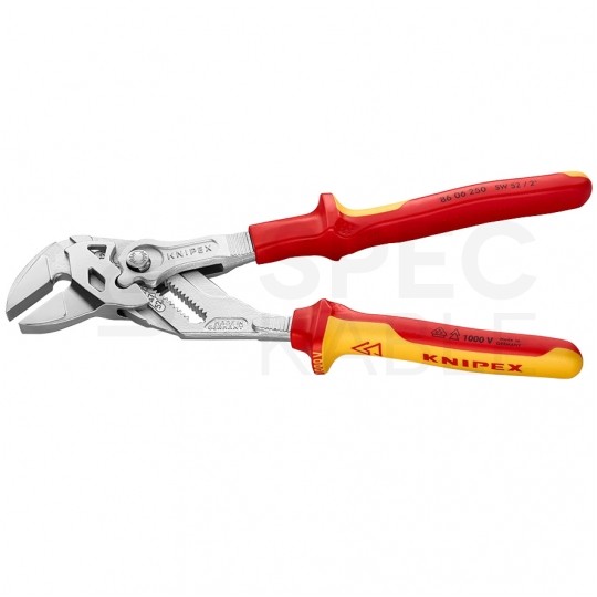 Szczypce nastawne uniwersalne 250mm chromowane izolowane VDE 1kV Klucz do śrub, nakrętek i armatury KNIPEX 86 06 250
