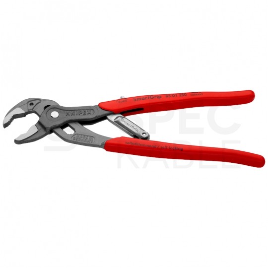 Szczypce nastawne uniwersalne 250mm fosforanowane Klucz do rur i armatury z regulacją automatyczną SmartGrip KNIPEX 85 01 250