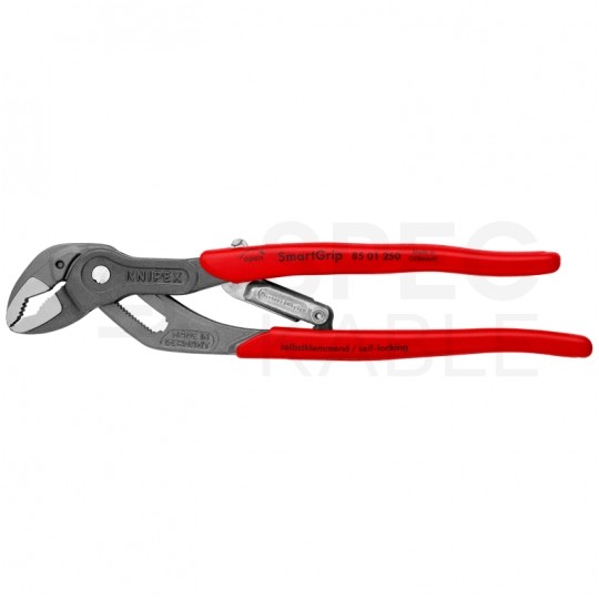 Szczypce nastawne uniwersalne 250mm fosforanowane Klucz do rur i armatury z regulacją automatyczną SmartGrip KNIPEX 85 01 250