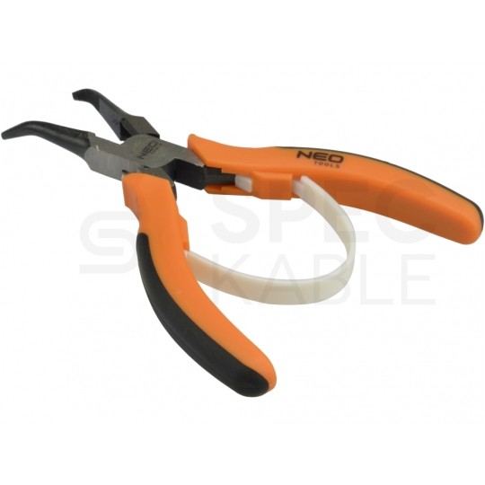 Szczypce półokragłe tnące uniwersalne 140mm wygięte 45° precyzyjne NEO 01-103