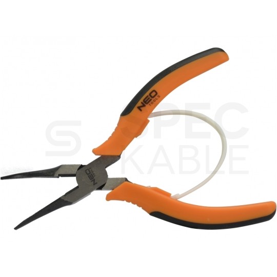 Szczypce półokragłe tnące uniwersalne 140mm wygięte 45° precyzyjne NEO 01-103