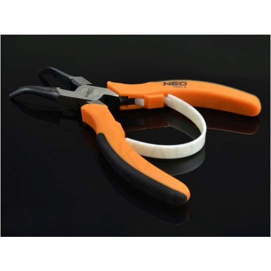 Szczypce półokragłe tnące uniwersalne 140mm wygięte 45° precyzyjne NEO 01-103