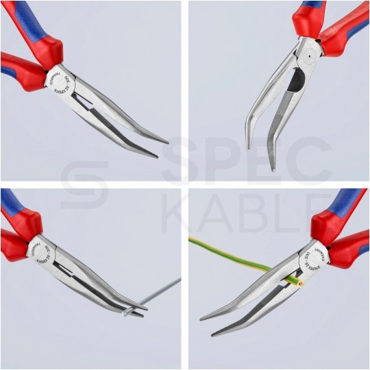 Szczypce półokrągłe tnące uniwersalne wielokomponentowe 200mm KNIPEX 26 22 200