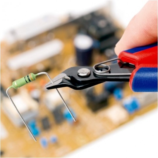 Szczypce precyzyjne tnące 125mm Super Knips czernione dla elektroników KNIPEX 78 61 125