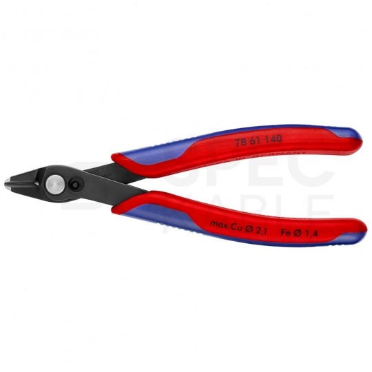 Szczypce precyzyjne tnące 125mm Super Knips czernione dla elektroników KNIPEX 78 61 140