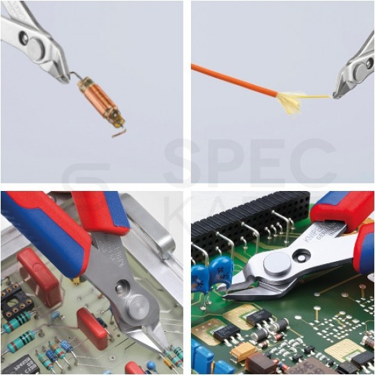 Szczypce precyzyjne tnące 125mm Super Knips dla elektroników KNIPEX 78 03 125