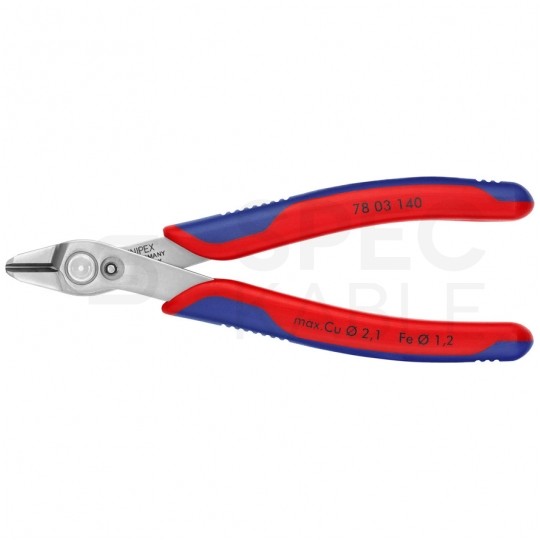 Szczypce precyzyjne tnące 140mm Super Knips dla elektroników KNIPEX 78 03 140