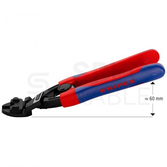 Szczypce tnące o zwiększonym przełożeniu do płaskiego cięcia 200mm KNIPEX 72 62 200