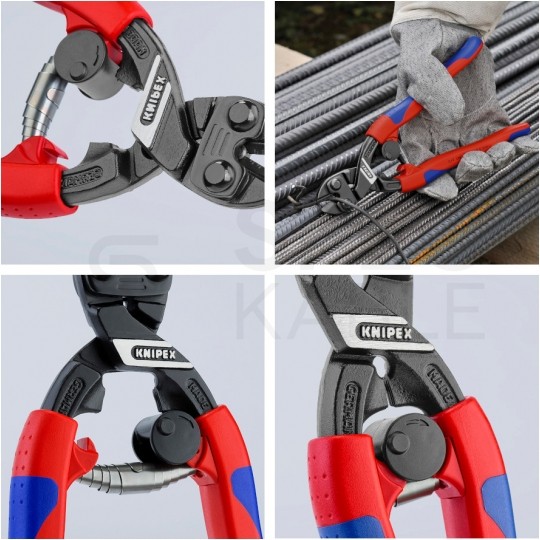 Szczypce tnące przegubowe 200mm CoBolt ze sprężyną i blokadą KNIPEX 71 12 200