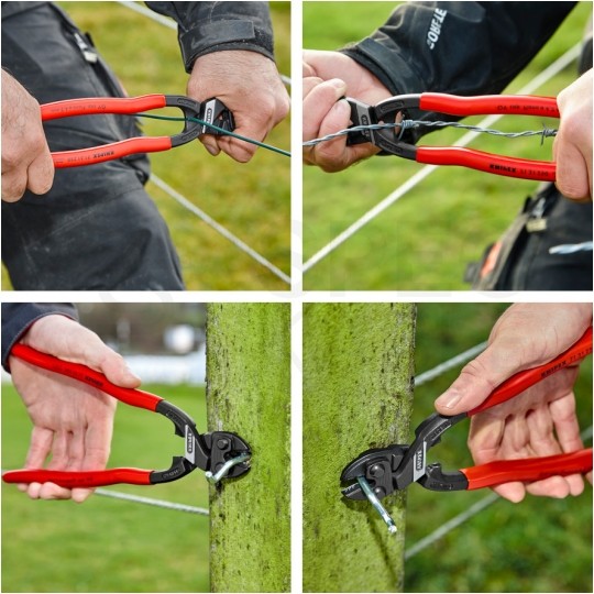 Szczypce tnące przegubowe 250mm CoBolt XL powlekane z wgłębieniem KNIPEX 71 31 250