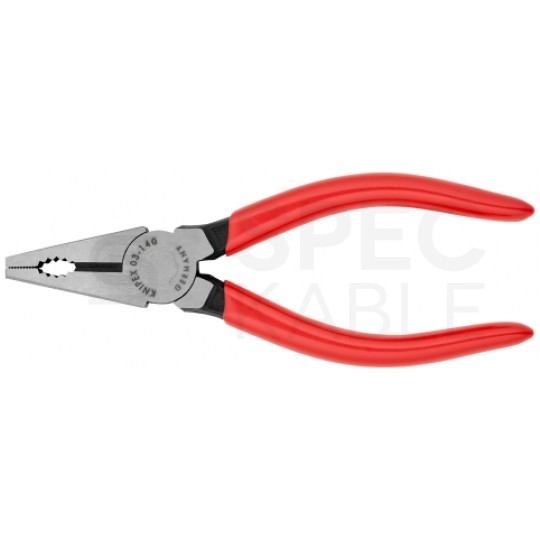 Szczypce uniwersalne 140mm fosforanowane Kombinerki do chwytania i cięcia KNIPEX 03 01 140