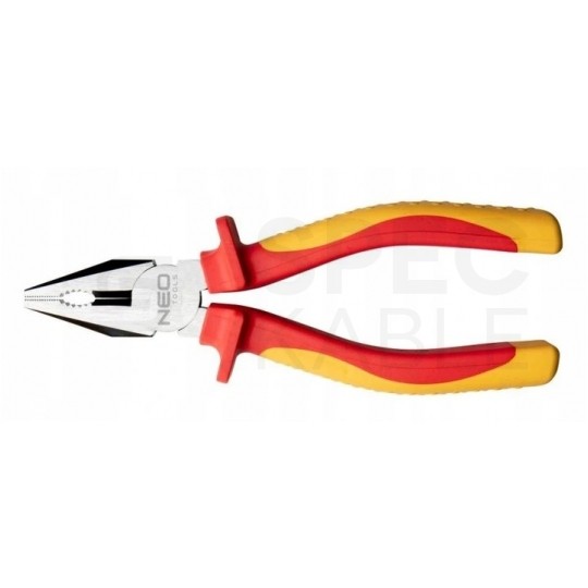 Szczypce uniwersalne 160mm chromowane Kombinerki do chwytania i cięcia dla elektryka 1kV NEO 01-240