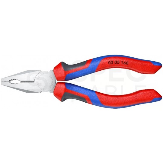 Szczypce uniwersalne 160mm chromowane Kombinerki do chwytania i cięcia KNIPEX 03 05 160