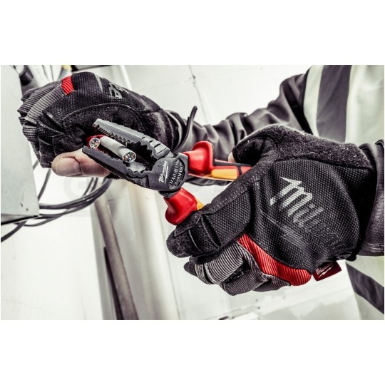 Szczypce uniwersalne 165mm Kombinerki do chwytania i cięcia izolowane 1kV VDE MILWAUKEE