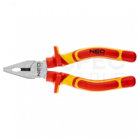 Szczypce uniwersalne 180mm polerowane chromowane Kombinerki do chwytania i cięcia dla elektryka 1kV NEO 01-221