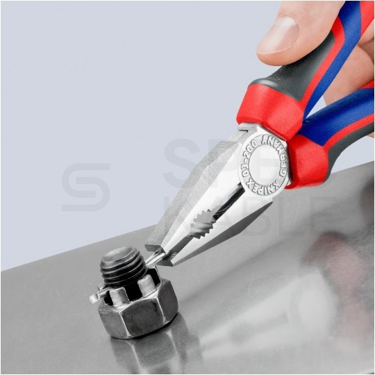 Szczypce uniwersalne 200mm chromowane Kombinerki do chwytania i cięcia KNIPEX 03 05 200