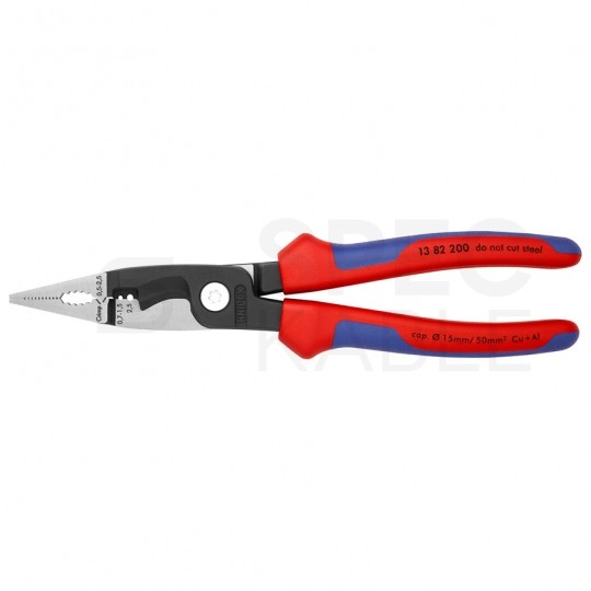 Szczypce wielofunkcyjne wielokomponentowe 6w1 dla elektryka 200mm do prac elektroinstalacyjnych KNIPEX 13 82 200