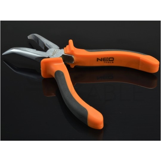 Szczypce wydłużone odgięte 200mm kombinerki do chwytania i cięcia NEO 01-016