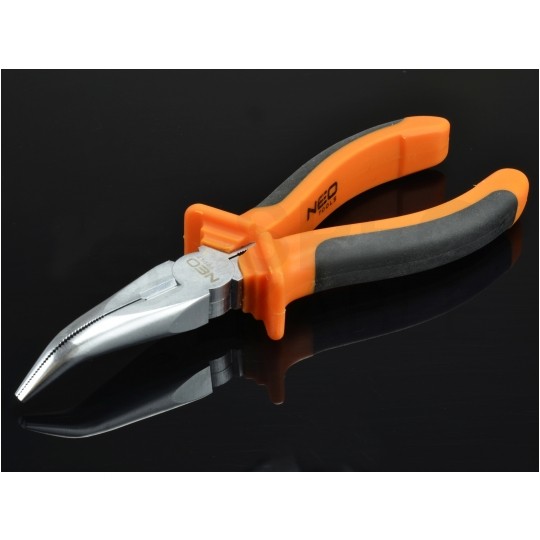 Szczypce wydłużone odgięte 200mm kombinerki do chwytania i cięcia NEO 01-016