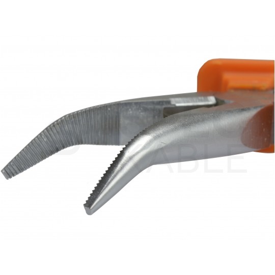 Szczypce wydłużone odgięte 200mm kombinerki do chwytania i cięcia NEO 01-016