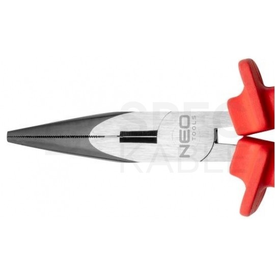 Szczypce wydłużone proste 160mm kombinerki do chwytania i cięcia izolowane 1kV NEO 01-242