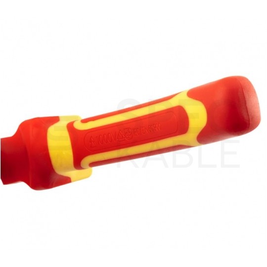 Szczypce wydłużone proste 180mm kombinerki do cięcia polerowane izolowane 1kV NEO 01-224