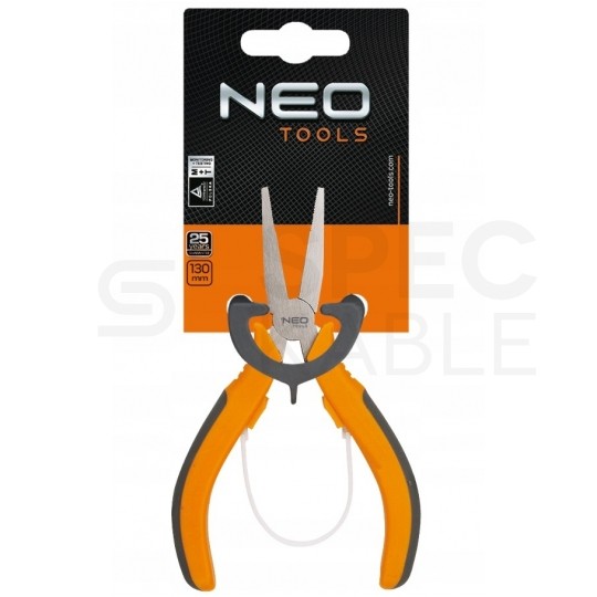 Szczypce ząbkowane tnące dla elektroników 130mm z elementem rozwierającym NEO 01-105