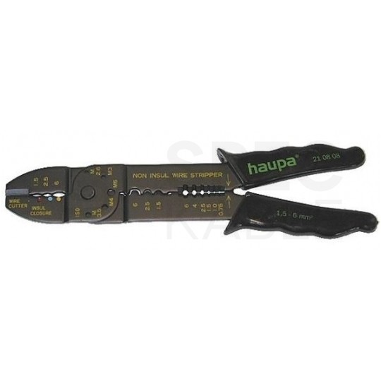 Szczypce zaciskowe hartowane do tulejek 0,5-6mm2 HAUPA