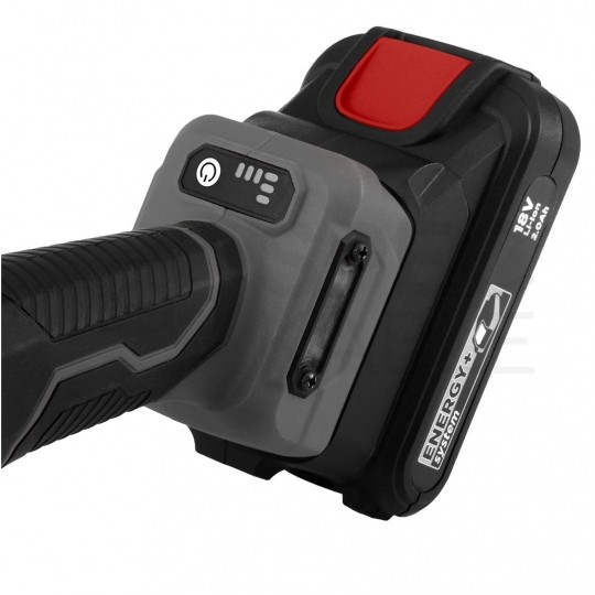 Szlifierka kątowa akumulatorowa 18V do szlifowania i cięcia, tarcza 125x22.2mm, 9200 obrotów na minutę bez akumulatora ENERGY+ GRAPHITE 58GE142