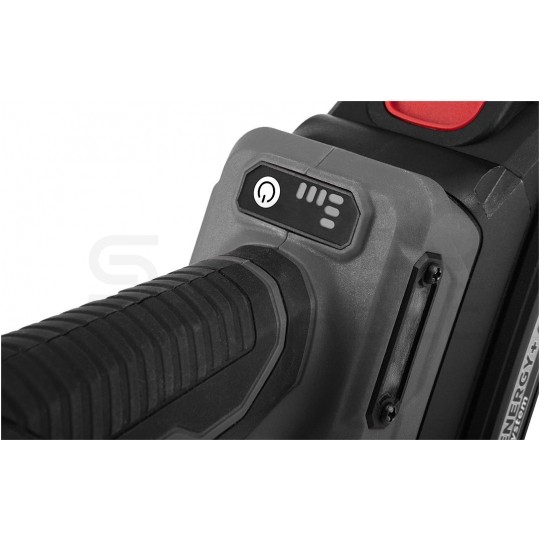 Szlifierka kątowa akumulatorowa 18V do szlifowania i cięcia, tarcza 125x22.2mm, 9200 obrotów na minutę bez akumulatora ENERGY+ GRAPHITE 58GE142