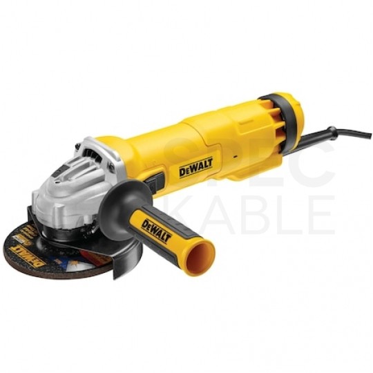 Szlifierka kątowa sieciowa 230V 1010W,suwak NO-VOLT, ładogdny rozruch, do szlifowania i cięcia, tarcza 125mm 11000 obrotów/min M14 DWE4207 DeWALT