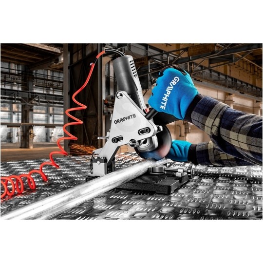 Szlifierka kątowa sieciowa 230V 900W do szlifowania i cięcia, tarcza 125x22.2mm, 12000 obrotów na minutę GRAPHITE 59G187