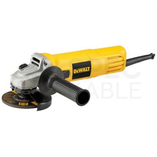 Szlifierka kątowa sieciowa 230V 950W, suwak NO-VOLT, łagodny start, do szlifowania i cięcia, tarcza 125mm 12000 obrotów/min M14 DWE4117-QS DeWALT