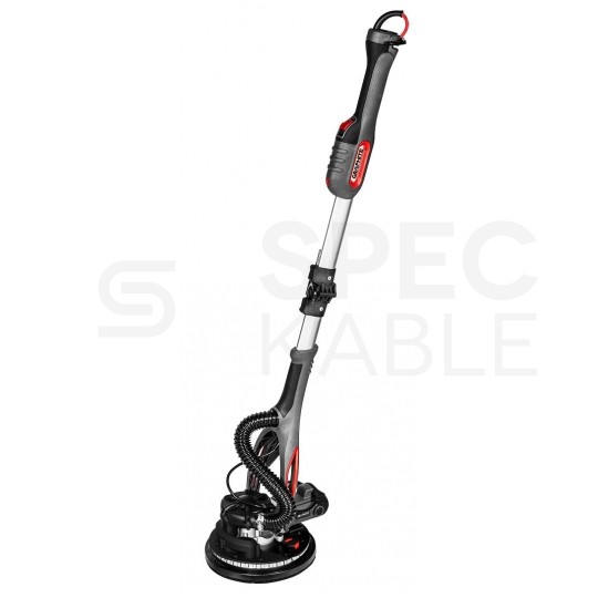 Szlifierka sieciowa 230V 800W LED teleskopowa do gipsu, tynków gipsowych, tarcza 215mm w zestawie z akcesoriami oraz torbą GRAPHITE 59G265